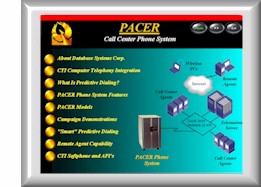 PACER phone system demonstration predictive dialer