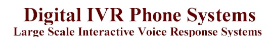 Digital IVR system and interactive voice response