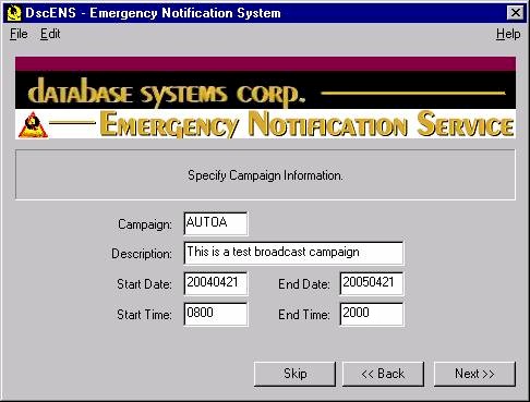 Emergency Notification Systems