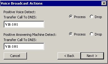 Voice Broadcast Configuration Menu